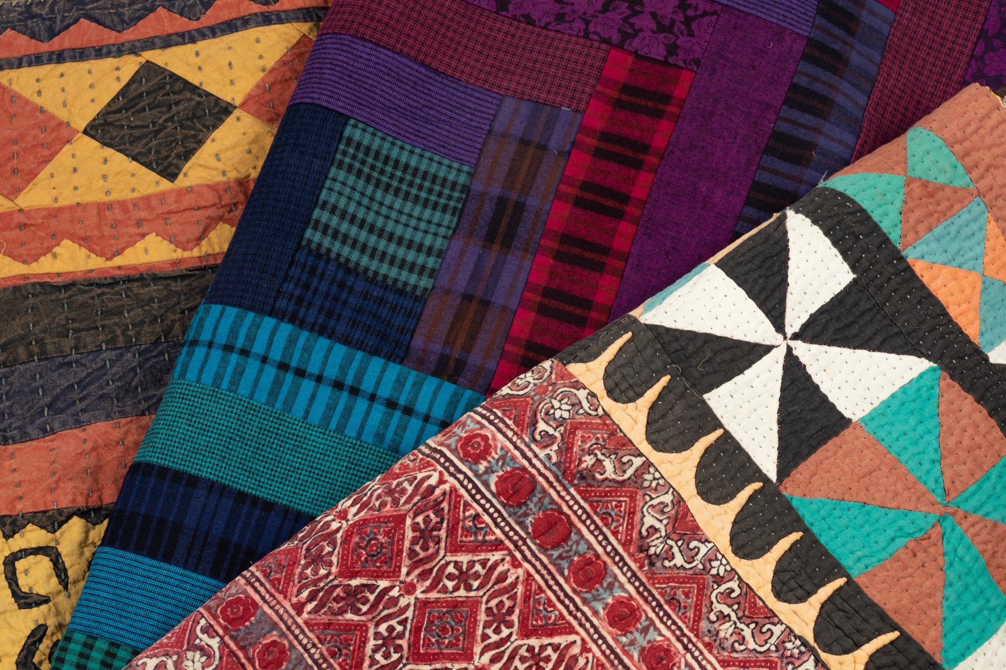 Three Patchwork Quilts
