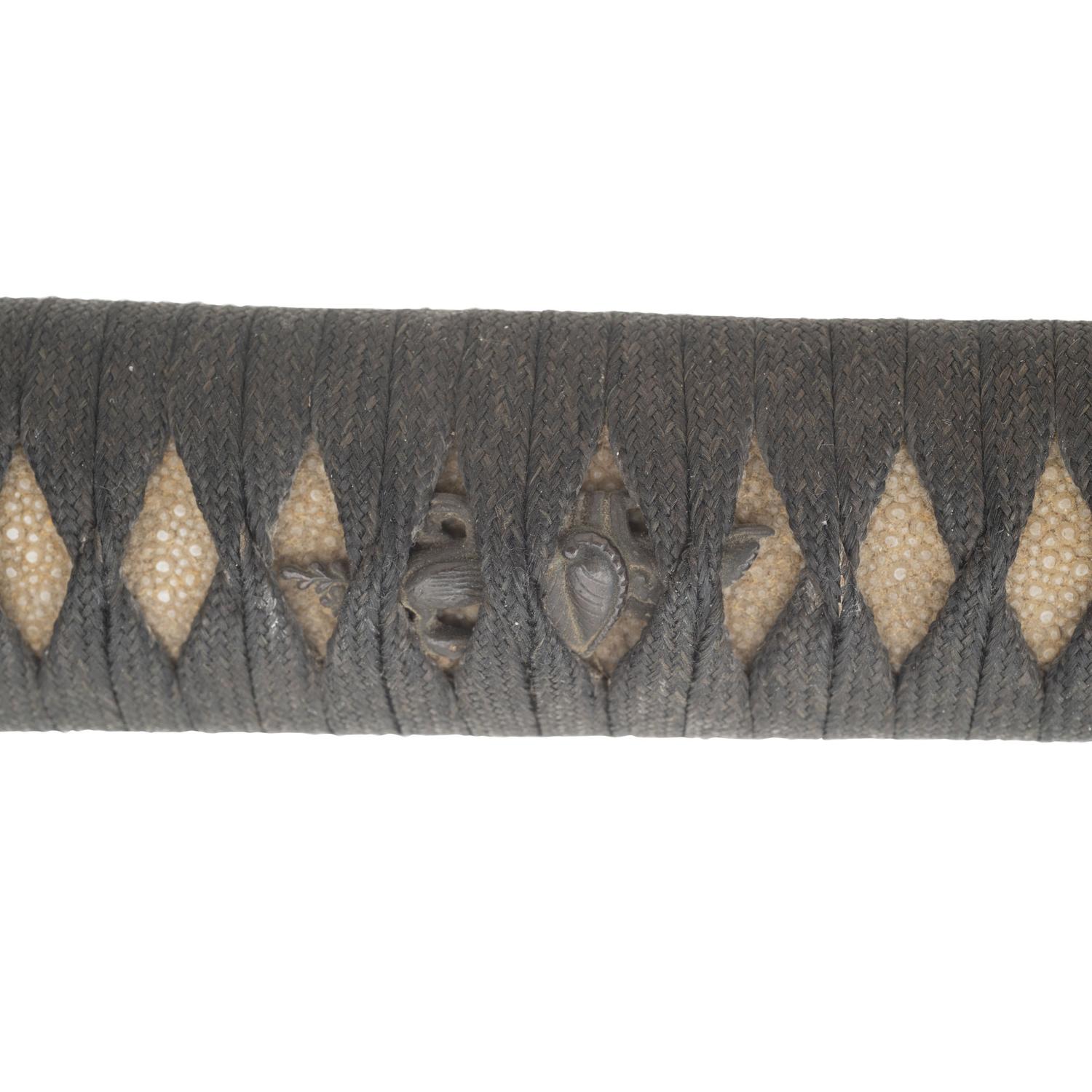 Shin Shinto Wakizashi with Martial Leather Wrapped Scabbard
