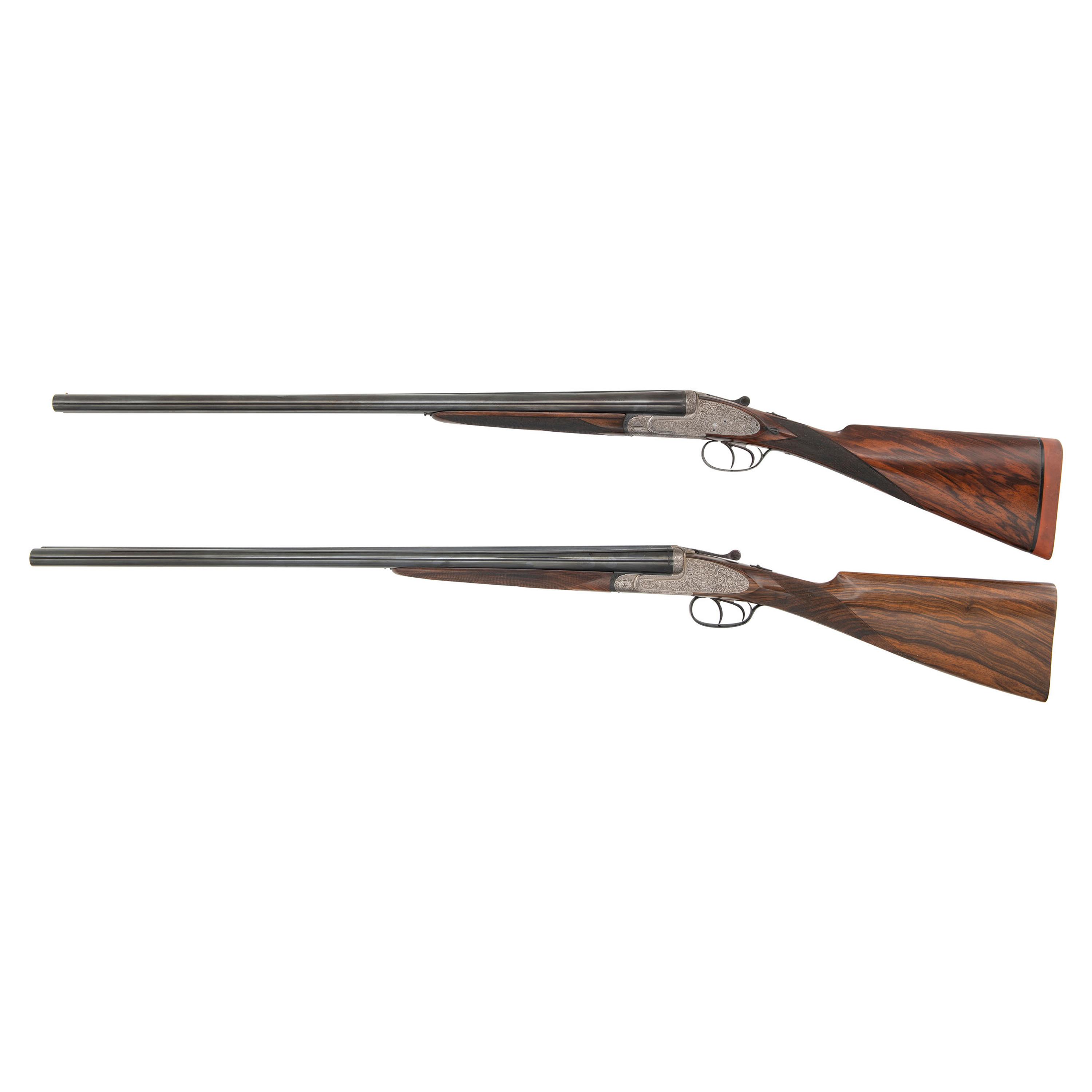 *Pair of Vincenzo Bernardelli "Holland V.B. Inciso" 12 Gauge SxS Shotguns