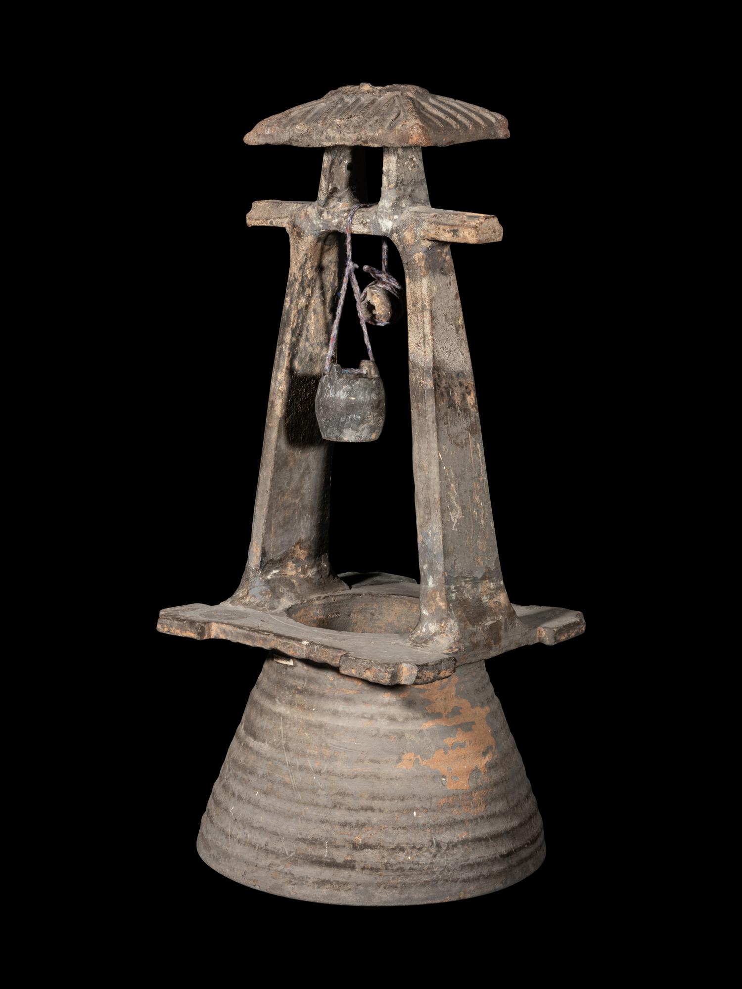 A Chinese Grey Pottery Model of a Well