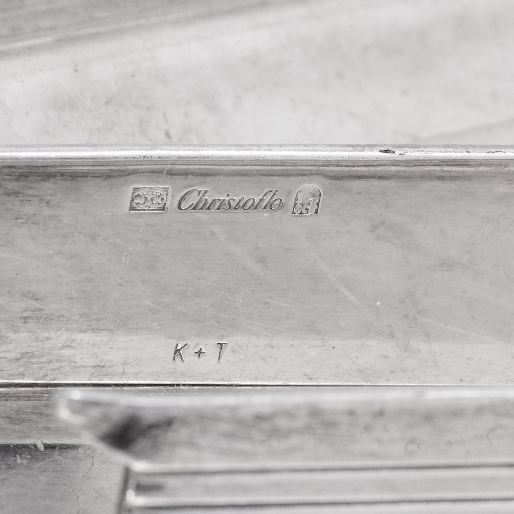 A Group of Christofle Silver-Plate Table Articles