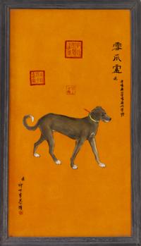 A Set of Ten Chinese Porcelain Plaques Height 32 1/2 x width 20 inches. — AFTER GIUSEPPE CASTIGLIONE (LANG SHI'ING)