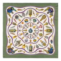 Hermès, Four Silk Scarves 90