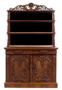 A William IV Mahogany Server Height 71 x width 44 x depth 21 inches. — 19TH CENTURY