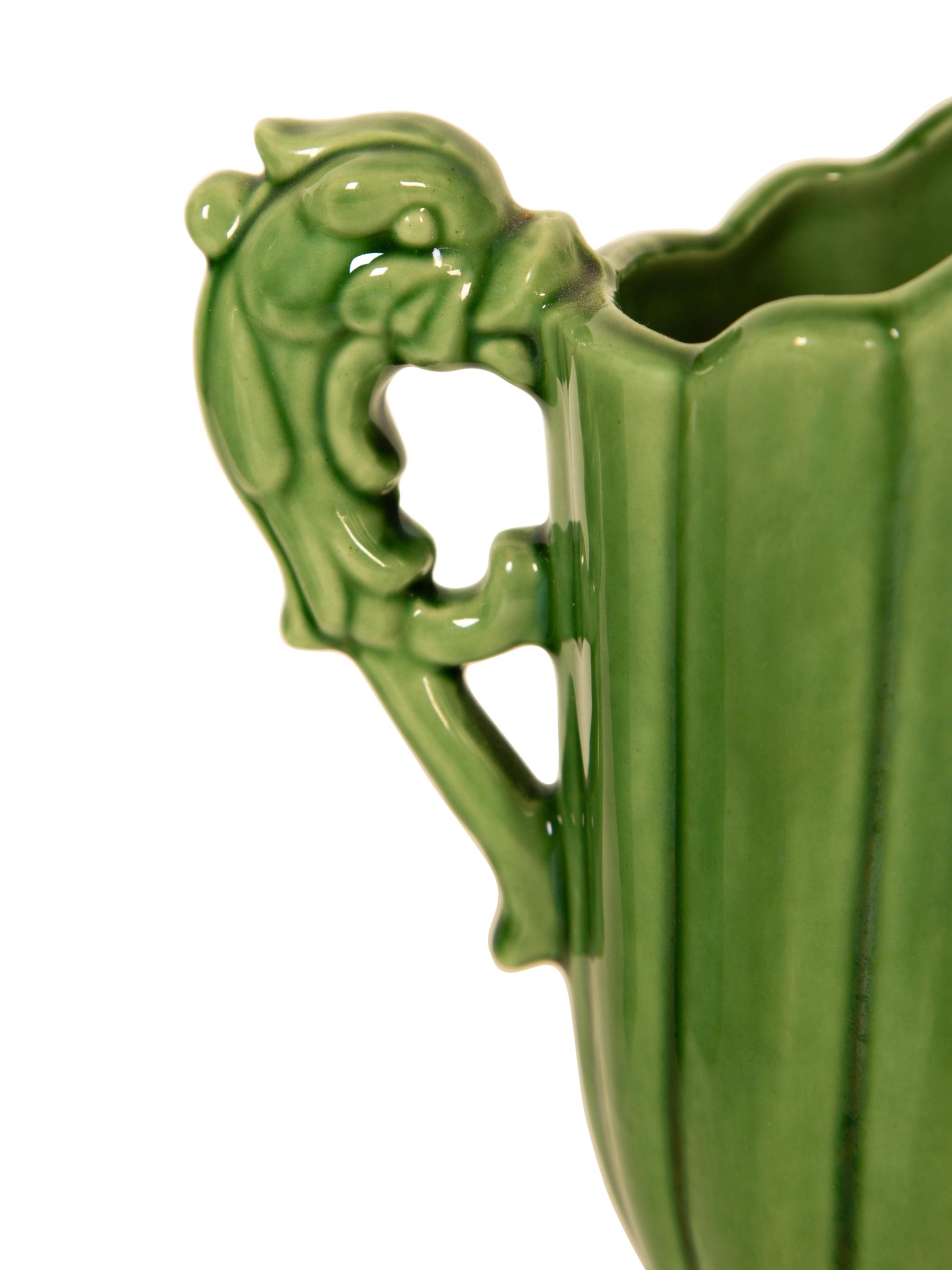 Two Green-Glazed Pottery Articles