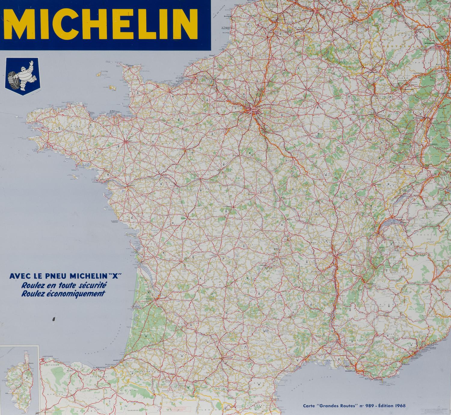 A Vintage French Michelin Advertising Sign
