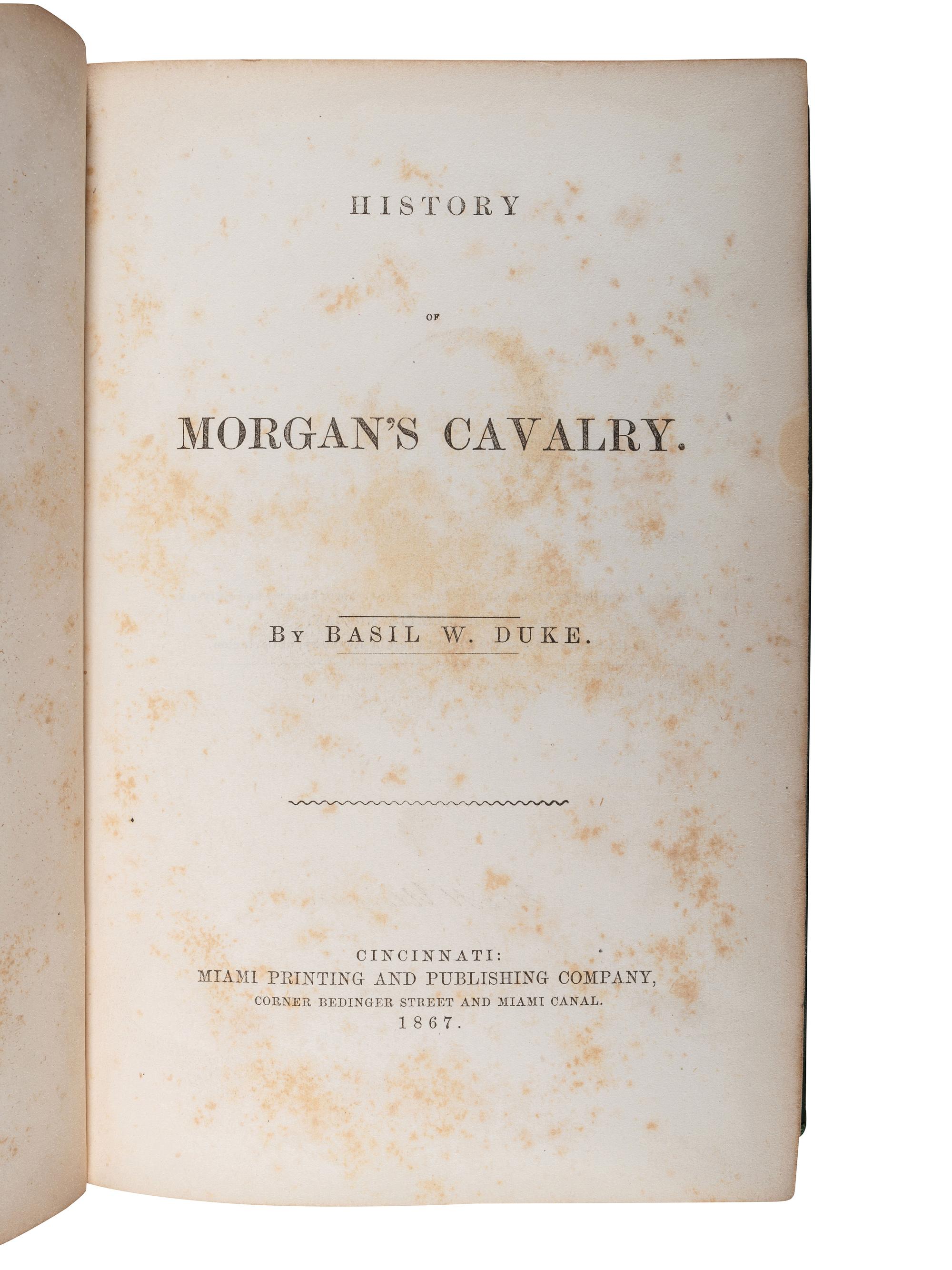 [CIVIL WAR - CONFEDERACY - REGIMENTAL HISTORIES]. A group of Confederate regimental histories, comprising:
