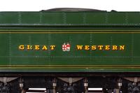 A Rare and Impressive Live Steam 7 1/4-Inch Gauge Painted Metal Great Western Railway-Class 6000: King George V Locomotive and Ride-On Tender