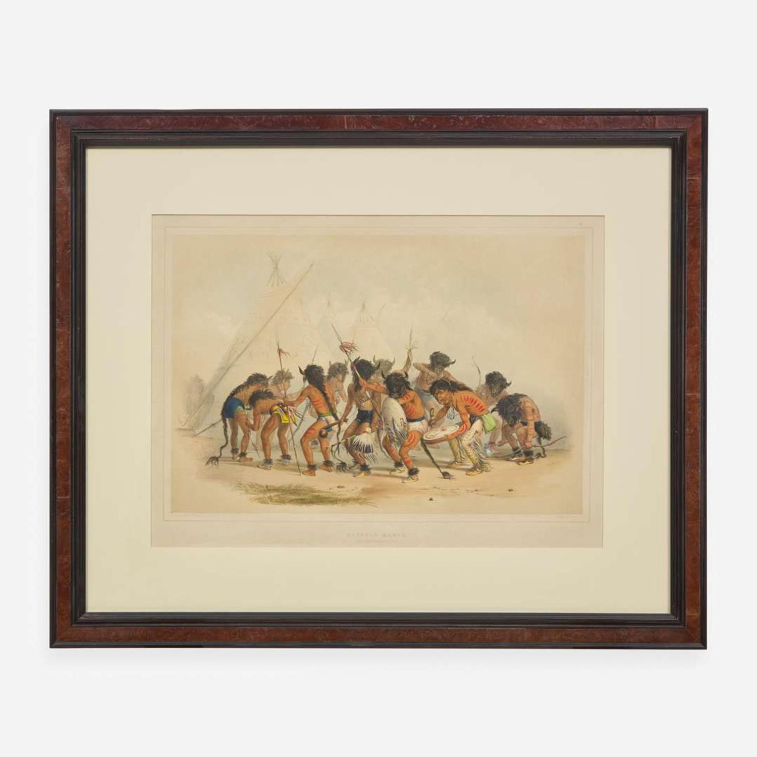 George Catlin (American, 1796-1872) Catlin's North American Indian Portfolio: Hunting Scenes and Amusements of the Rocky Mountains and Prairies of America