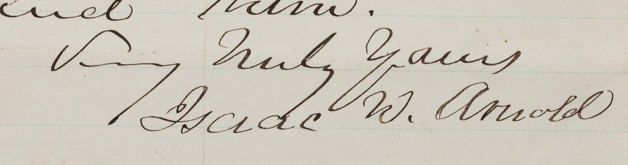 [AUTOGRAPHS]. Signatures of 19th-century American military and political figures.