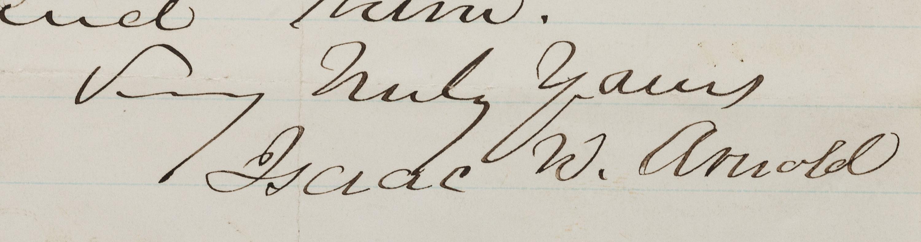 [AUTOGRAPHS]. Signatures of 19th-century American military and political figures.