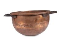 A Dovetailed Copper and Wrought Iron Candy Kettle