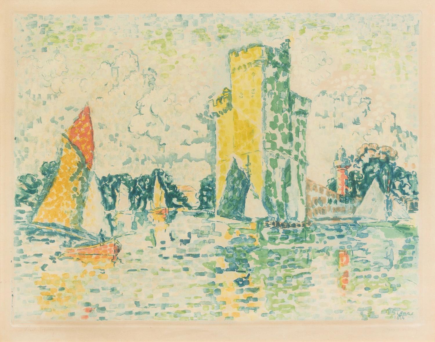 After Paul Signac, (French, 1863–1935), Le port de la rochelle by Jacques Villon, 1925