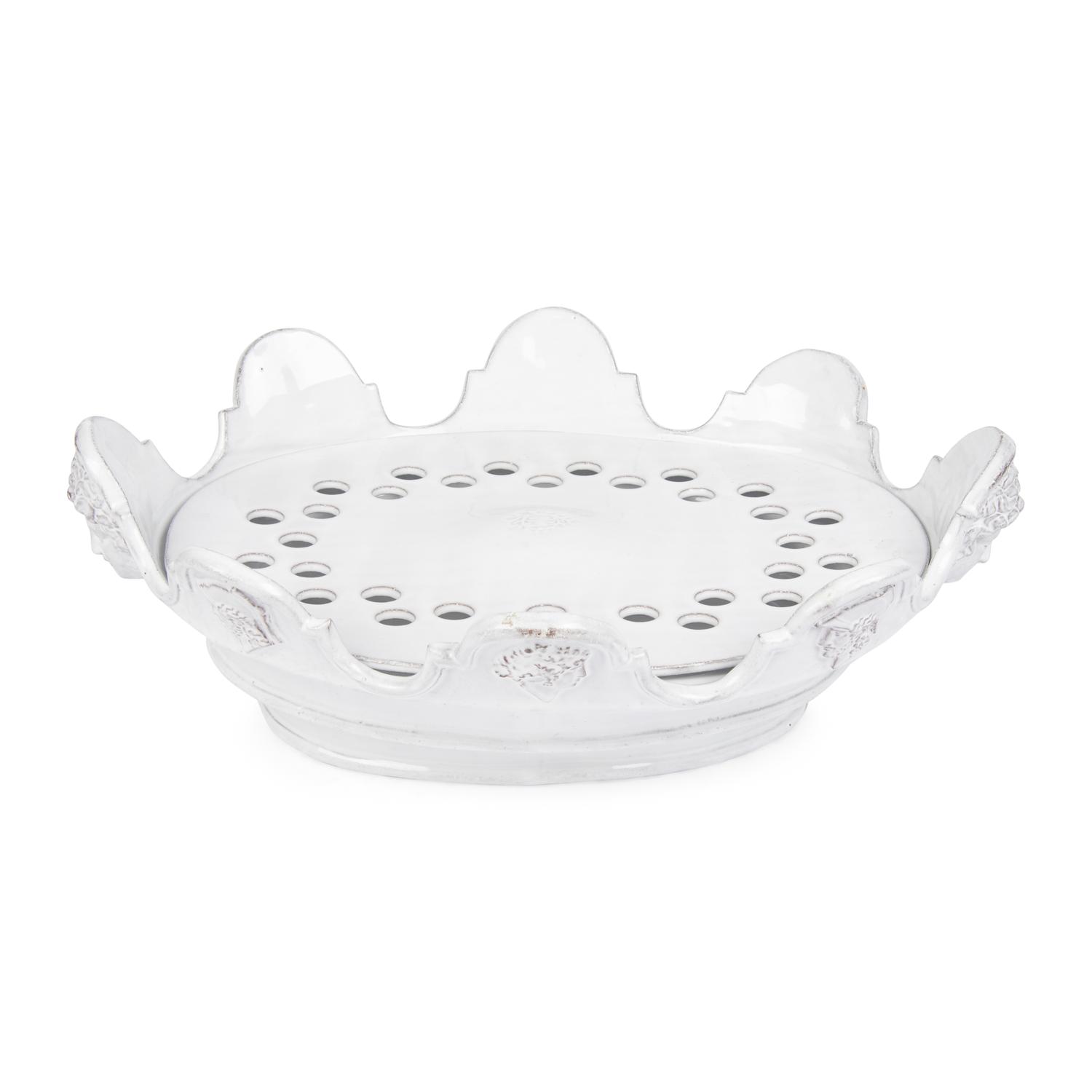 A White Glazed Earthenware Monteith