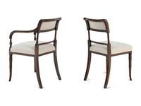 A Set of Ten Regency Style Dining Chairs