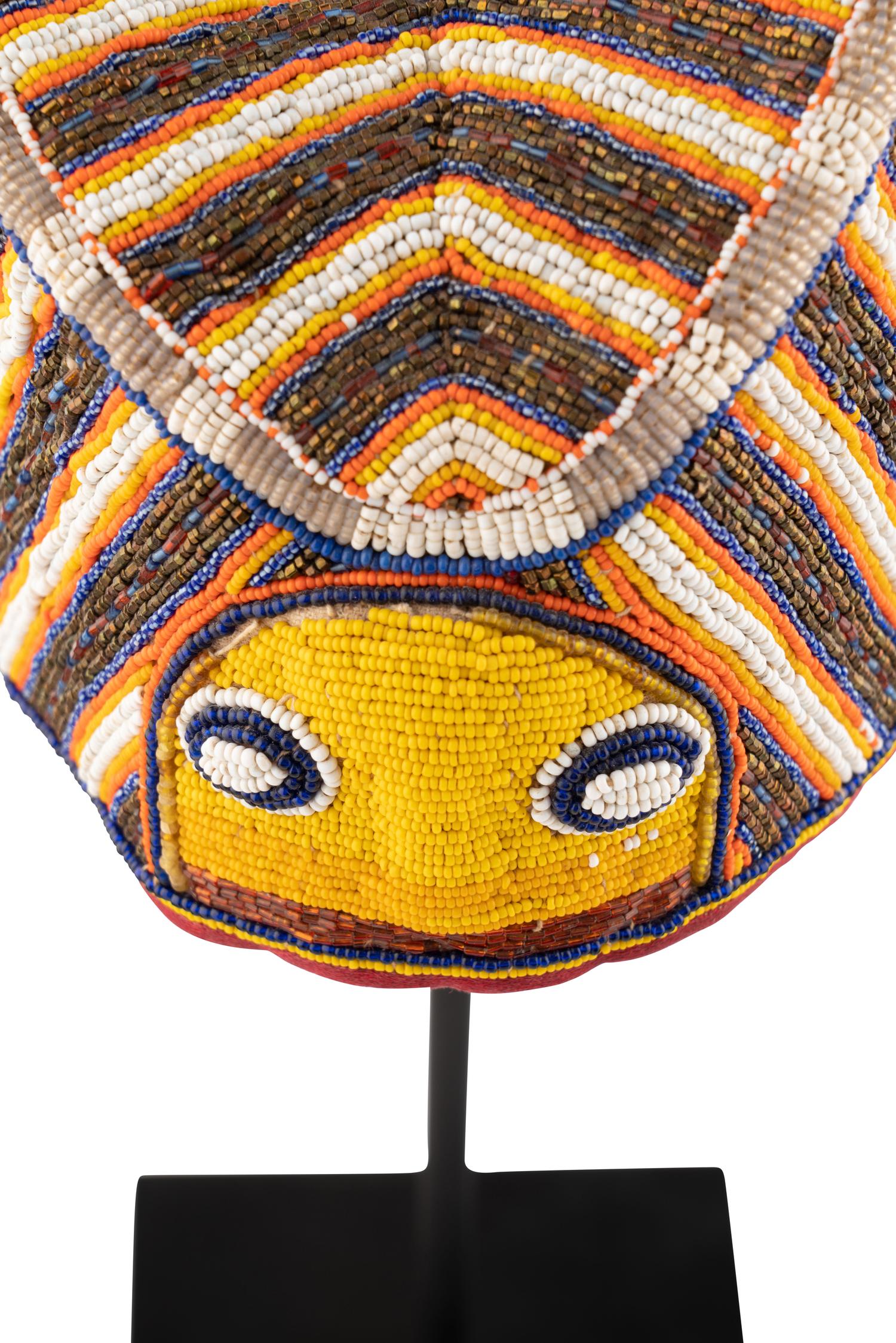 Three Yoruba Beaded Crowns