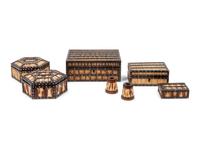 A Group of Anglo Indian Quill Boxes