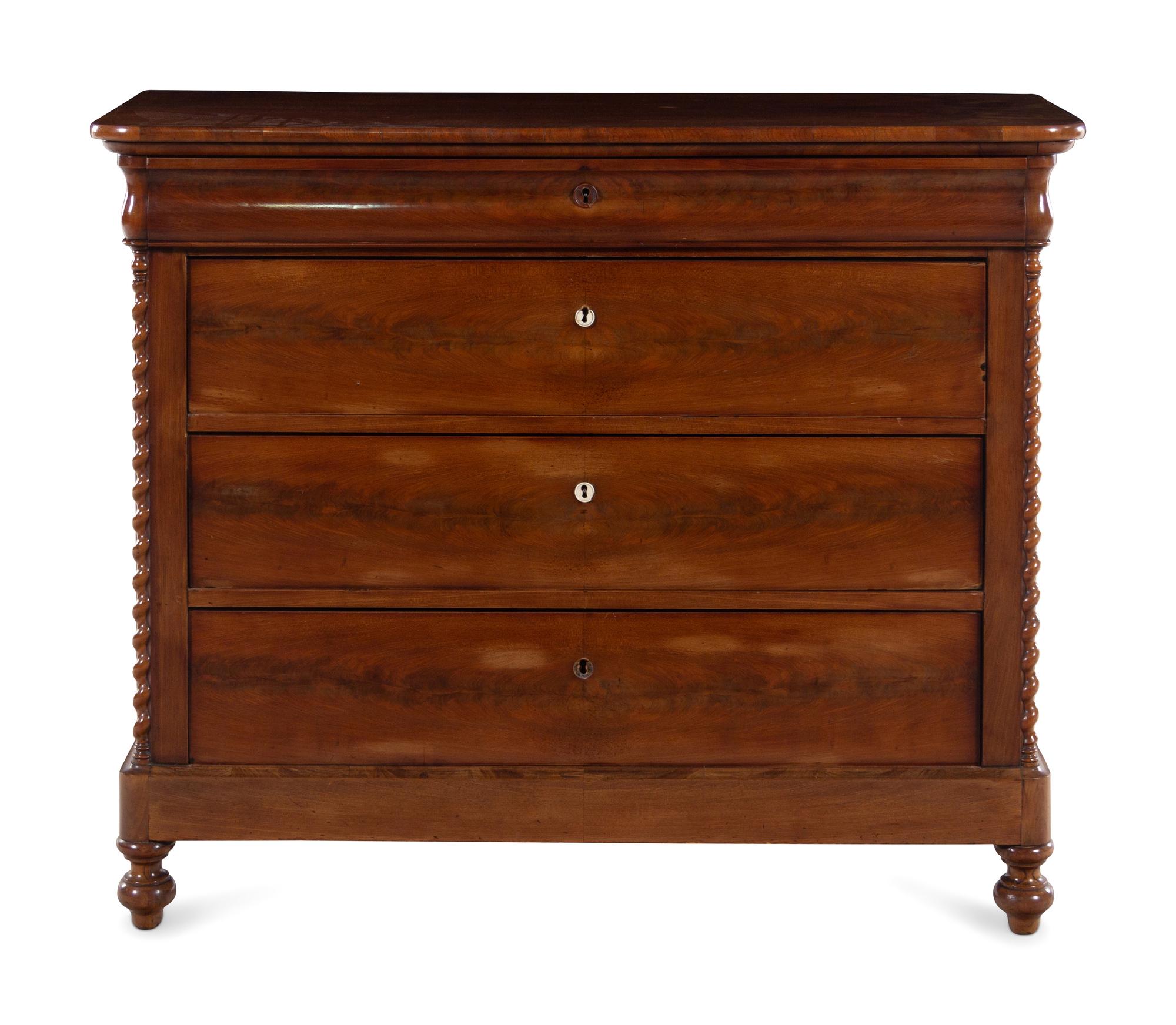 An Austrian Mahogany Chest of Drawers