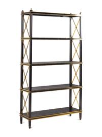 A Contemporary Metal Etagere in the Style of Maison Jansen