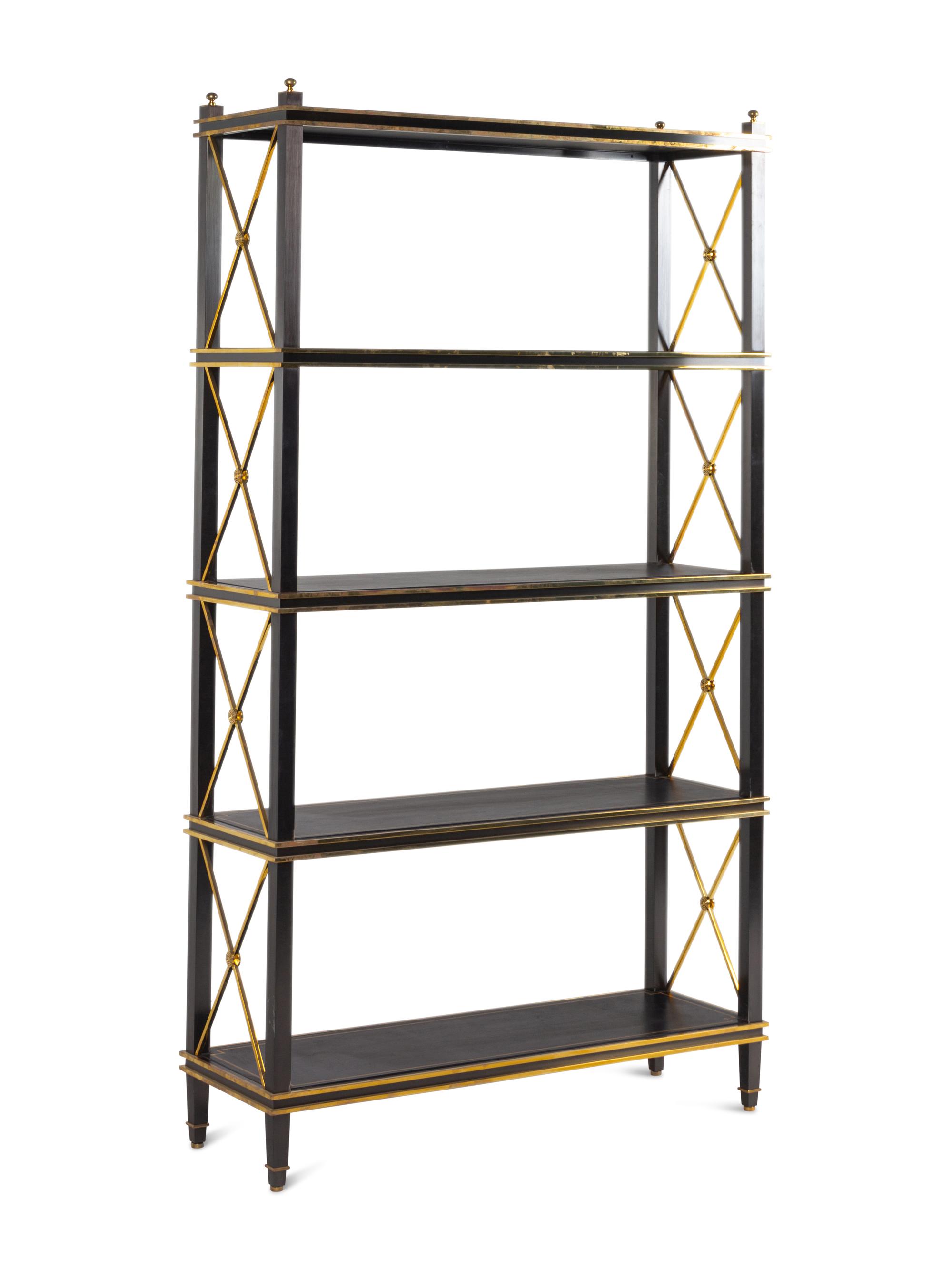 A Contemporary Metal Etagere in the Style of Maison Jansen