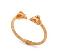 LALAOUNIS, YELLOW GOLD CUFF BRACELET