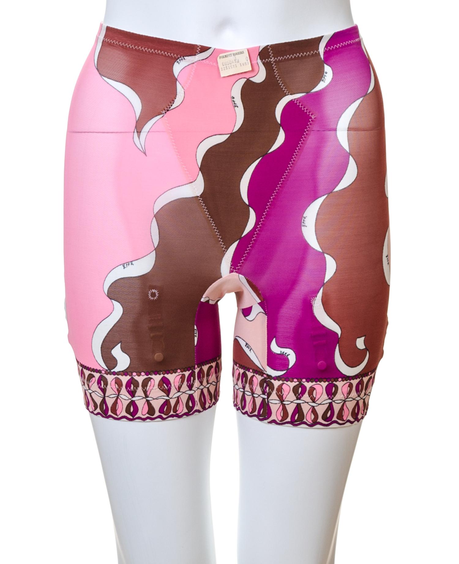 A Pair of Emilio Pucci Multicolor Hotpants, Both size M.