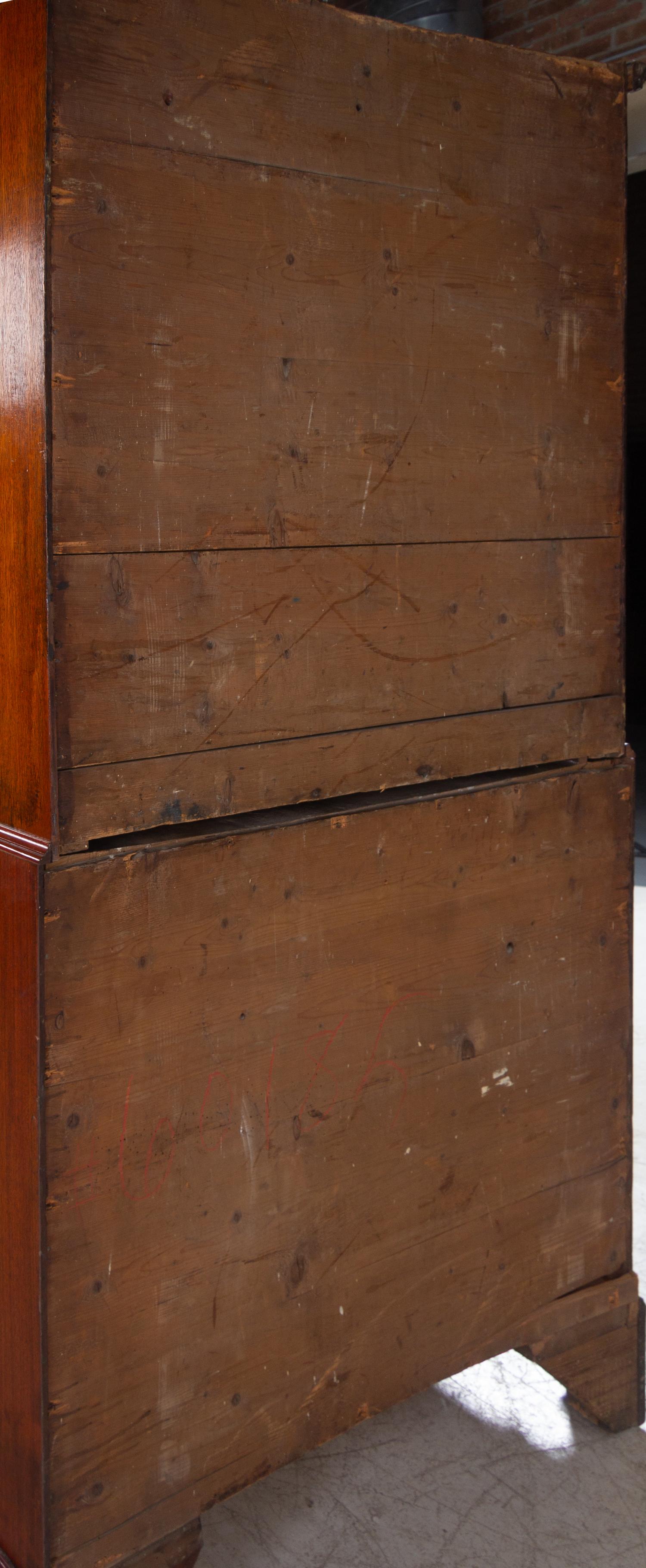 A George III Figured Mahogany Chest-on-Chest