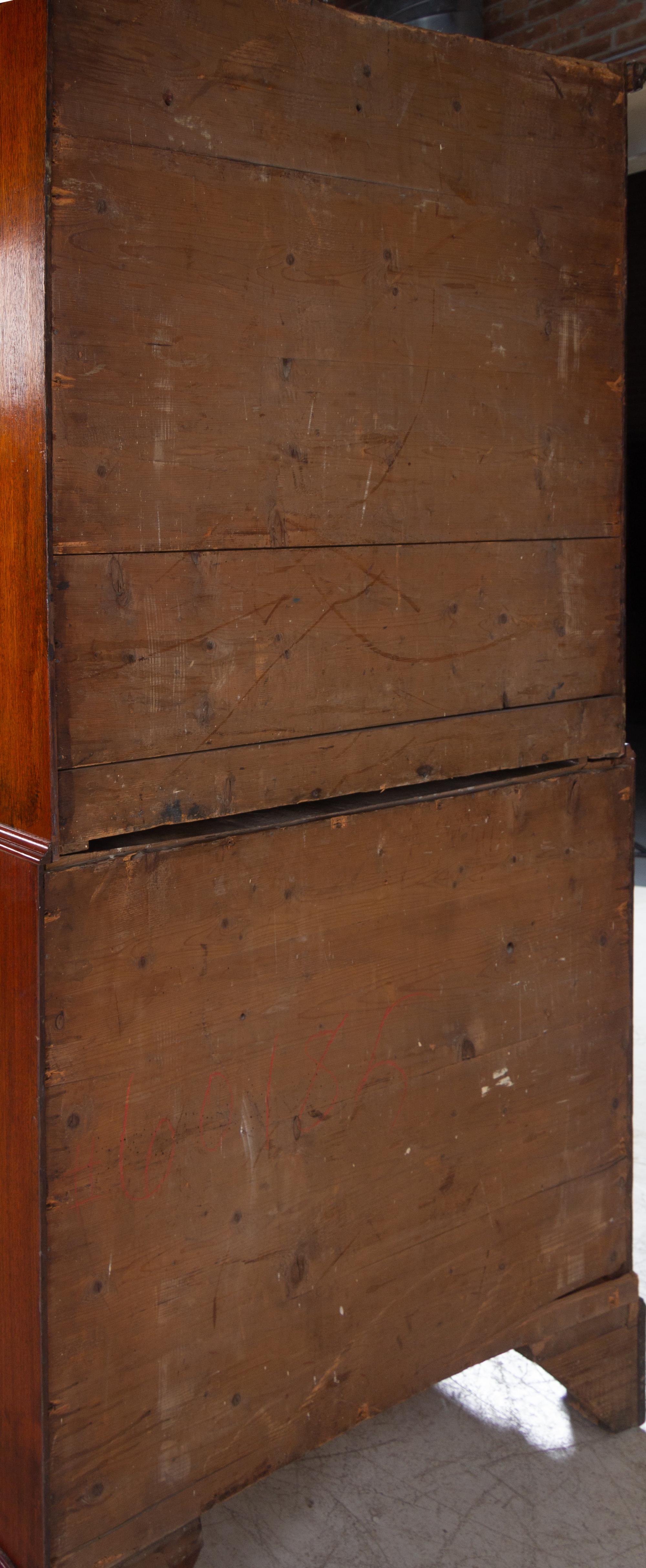 A George III Figured Mahogany Chest-on-Chest