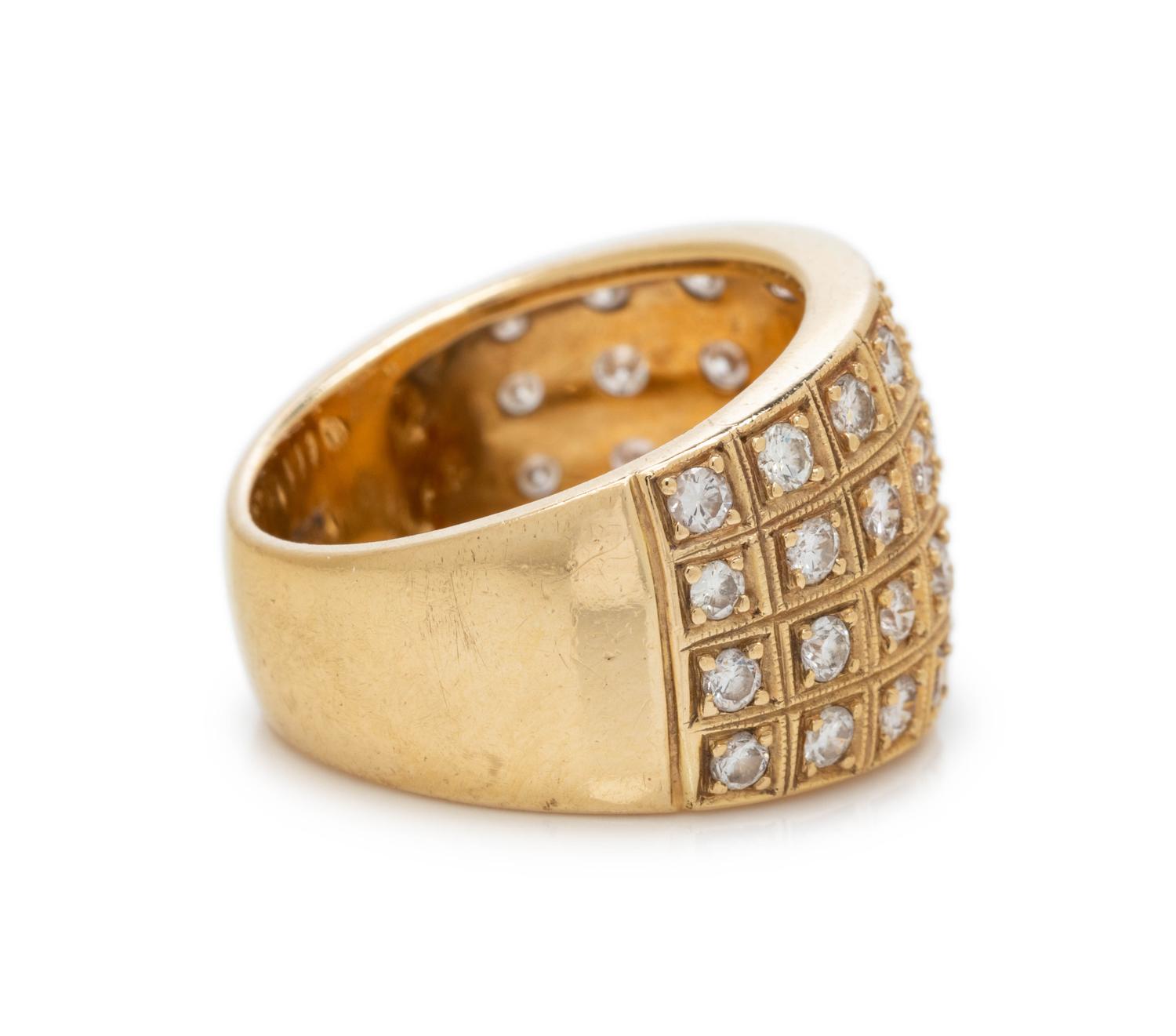 YELLOW GOLD AND DIAMOND RING