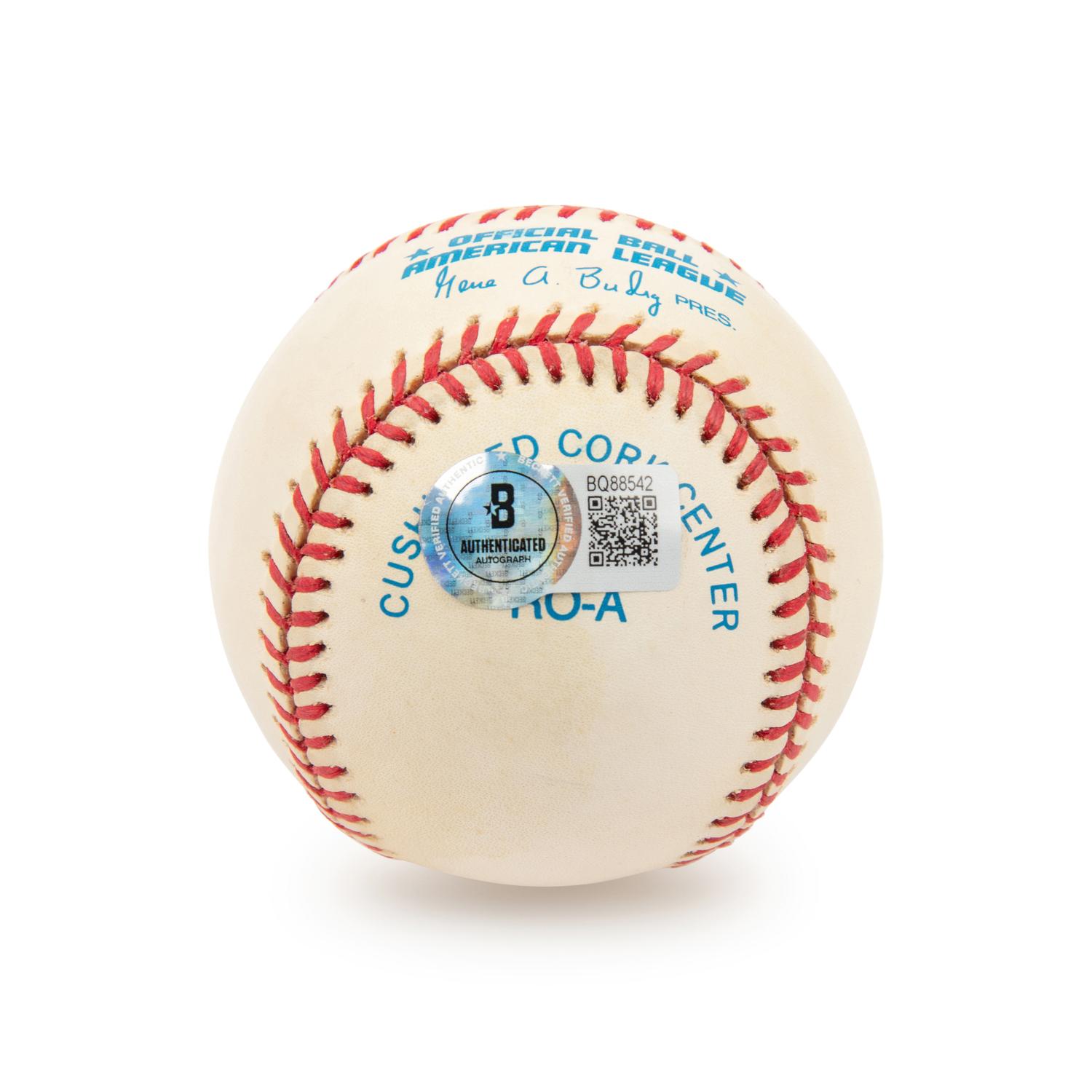 An Uncommon Maurice Richard Signed Autograph Baseball (Beckett Authentication Services)