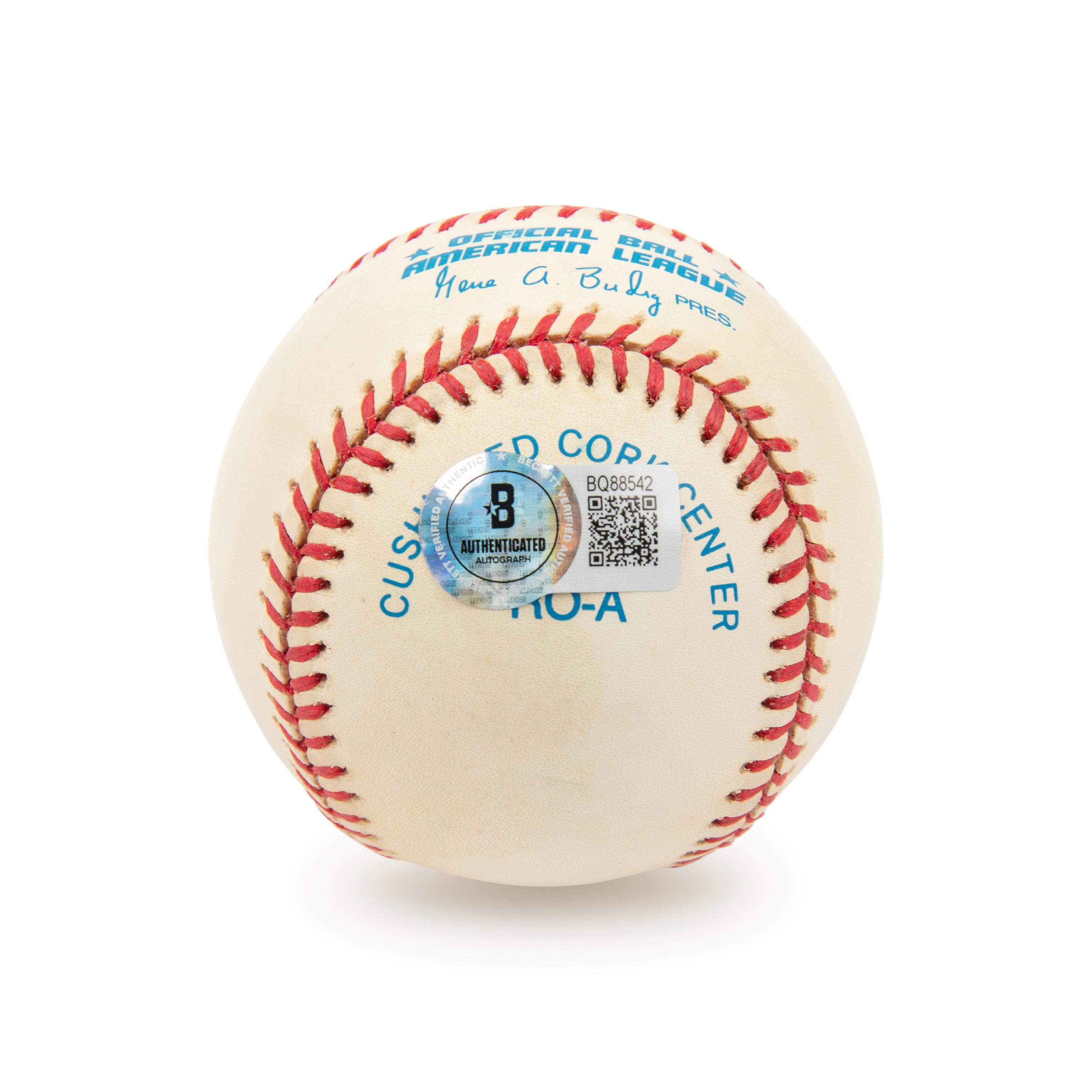 An Uncommon Maurice Richard Signed Autograph Baseball (Beckett Authentication Services)