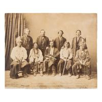Winnebago Chiefs, Indian Agents, and Interpreters, in New York City 1865