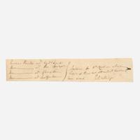 [Declaration of Independence] [South Carolina] Rutledge, Edward Autograph Document Fragment, signed