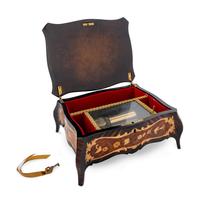 A Reuge Marquetry Decorated Music Box