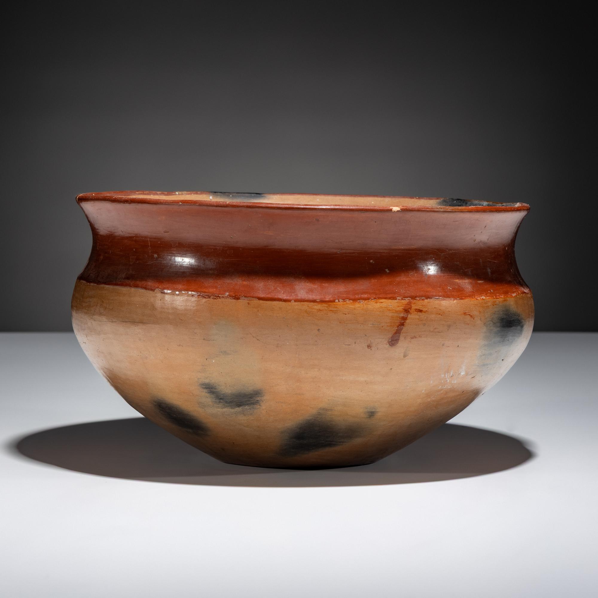 Ohkay Owingeh [San Juan] Redware Pottery Bowl