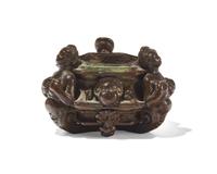 An Italian Renaissance cast bronze inkwell, probably Padua, 16th century