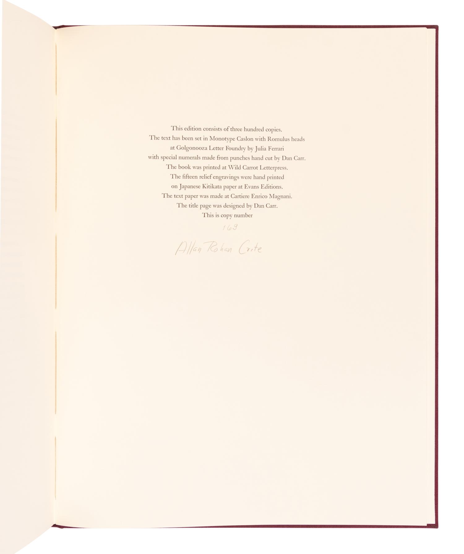 [LIMITED EDITIONS CLUB]. CRITE, Allan Rohan (1910-2007), illustrator. The Revelation of Saint John the Divine . New York: The Limited Editions Club, 1995.