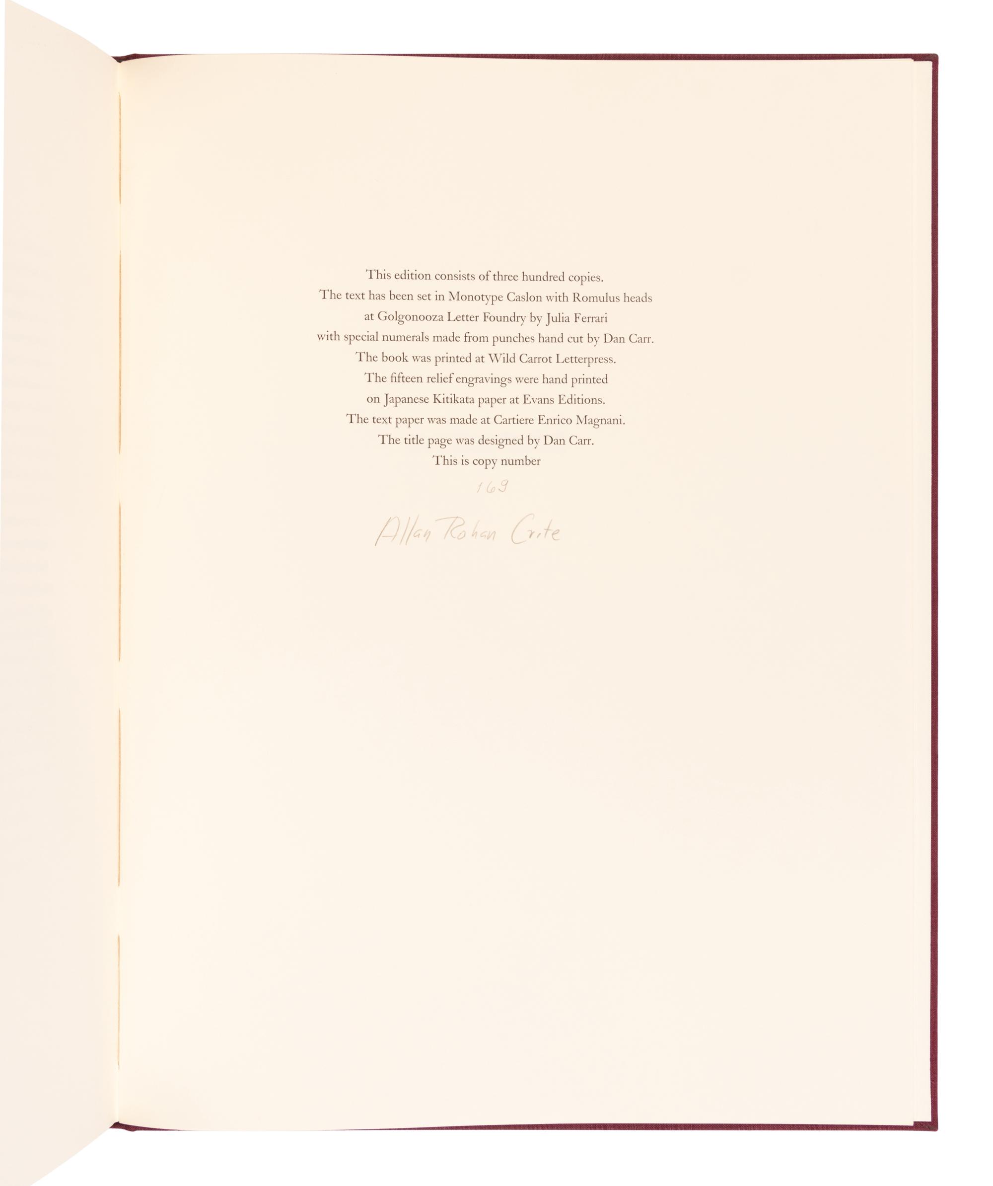 [LIMITED EDITIONS CLUB]. CRITE, Allan Rohan (1910-2007), illustrator. The Revelation of Saint John the Divine . New York: The Limited Editions Club, 1995.