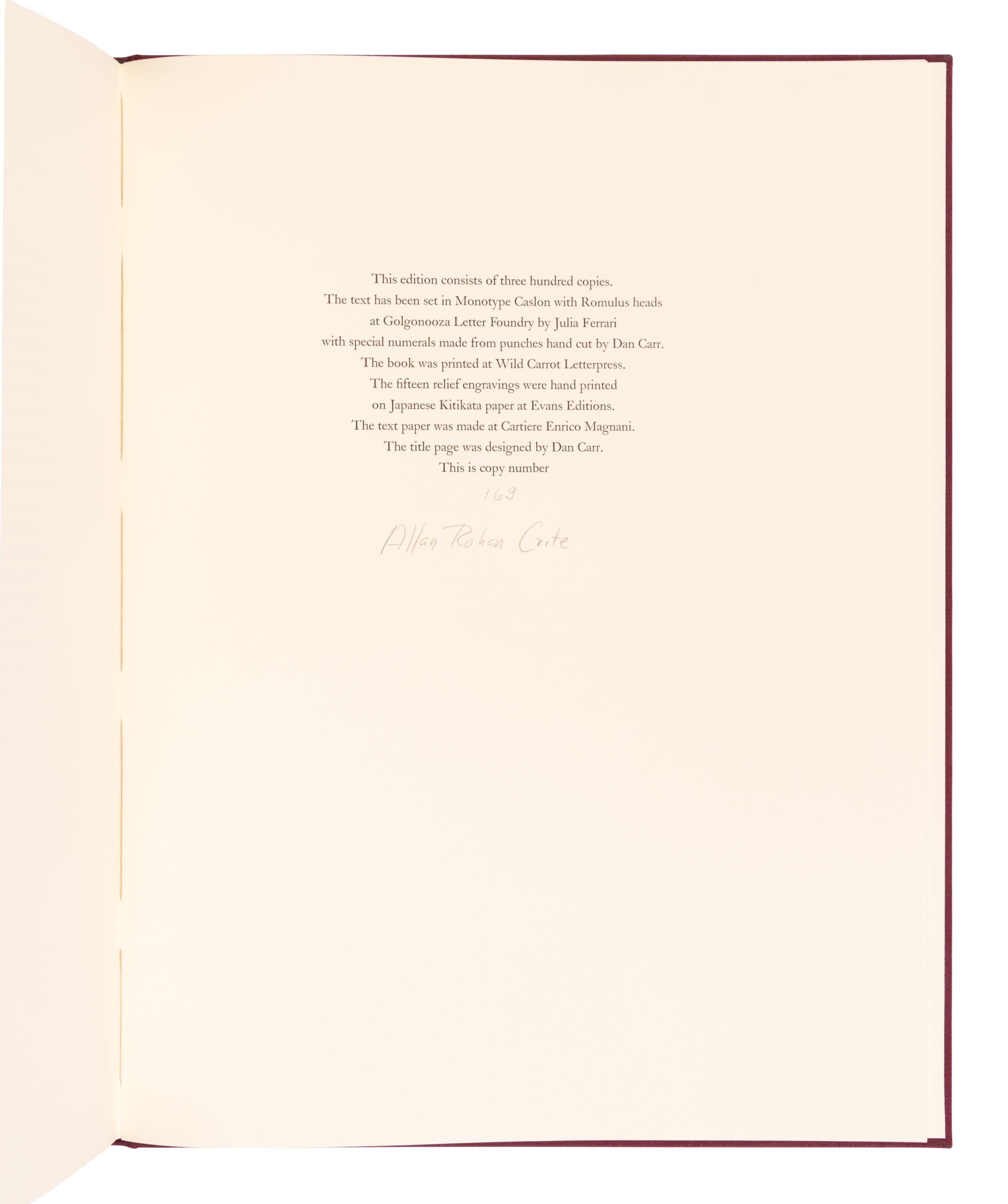 [LIMITED EDITIONS CLUB]. CRITE, Allan Rohan (1910-2007), illustrator. The Revelation of Saint John the Divine . New York: The Limited Editions Club, 1995.