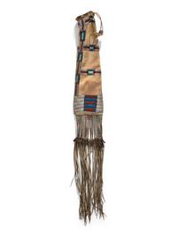 Arapaho Beaded Hide Tobacco Bag