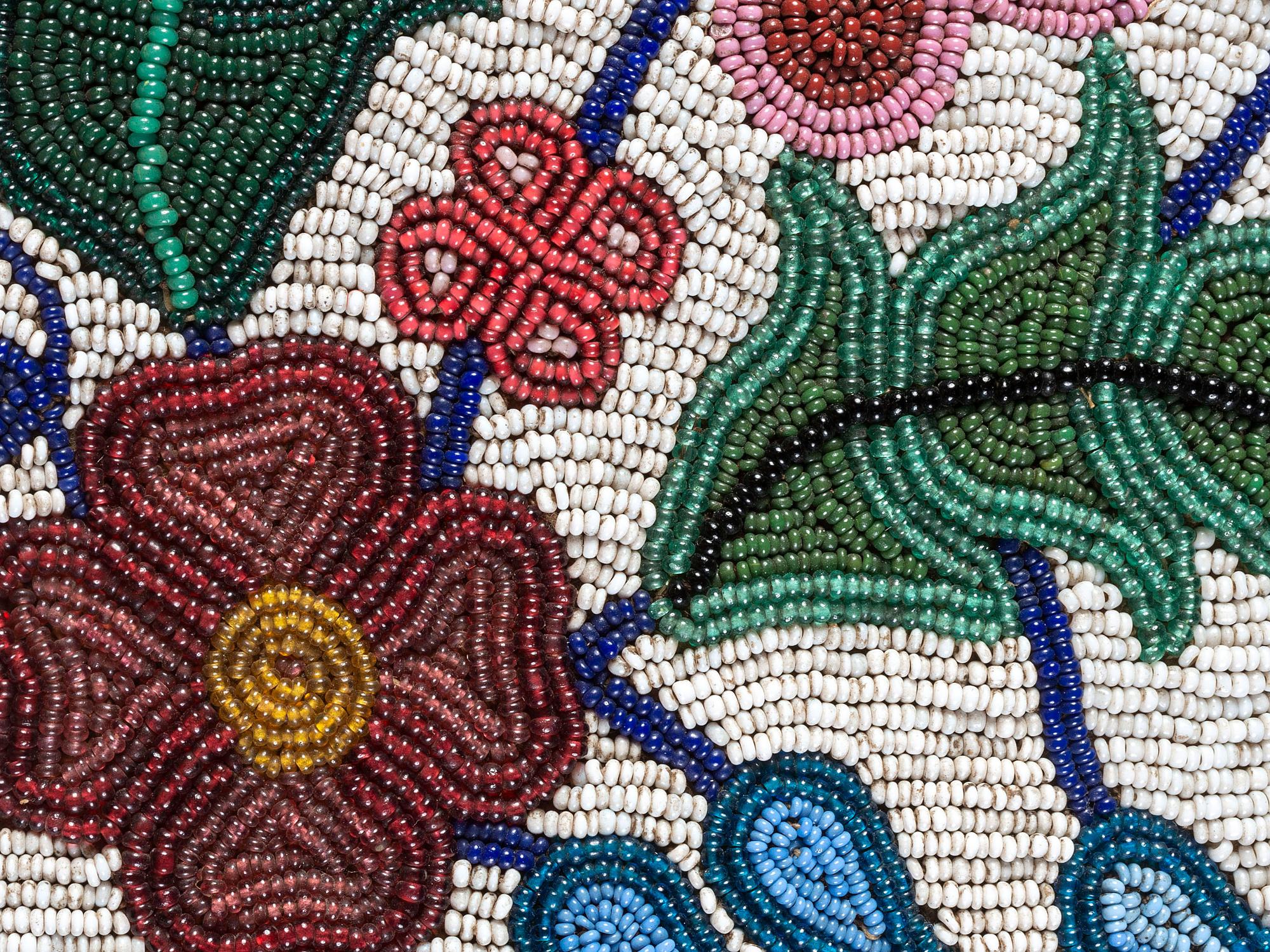 Cree Beaded Hide Tobacco Bag