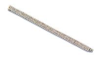 An 18 Karat Yellow Gold and Diamond Bracelet, 31.30 dwts.
