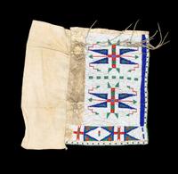 A Sioux Beaded Panel Length 18 x width 17 inches. — EARLY 20TH CENTURY