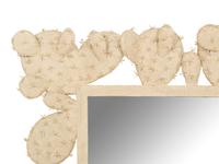 A Whimsical Painted Metal Cactus Framed Mirror