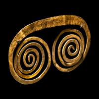 A Sinu Gold Spiral Ornament