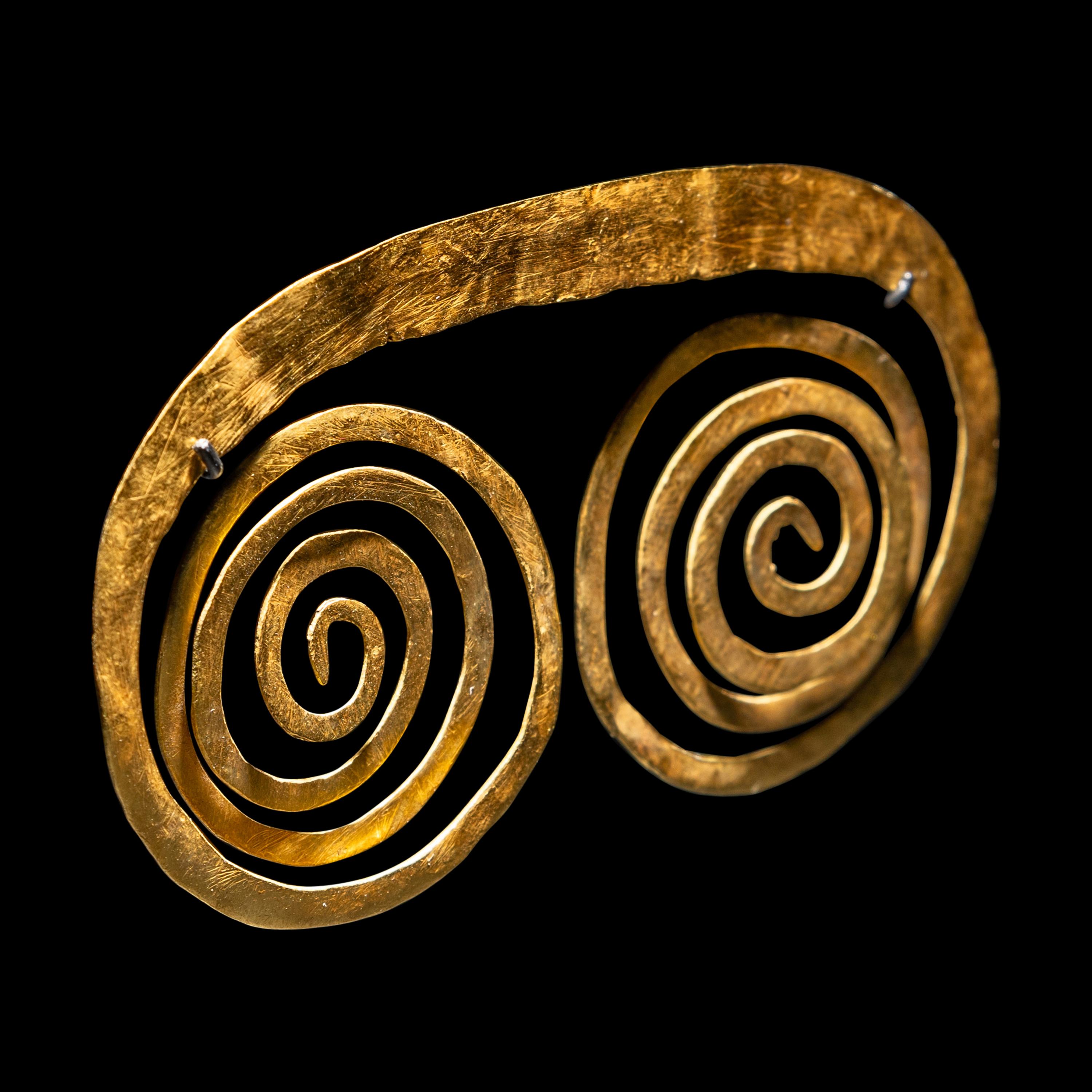 A Sinu Gold Spiral Ornament