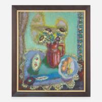 Nikolai Alexandrovich Isaev (Ukrainian, 1891-1977) Still Life with Flowers and Fruit