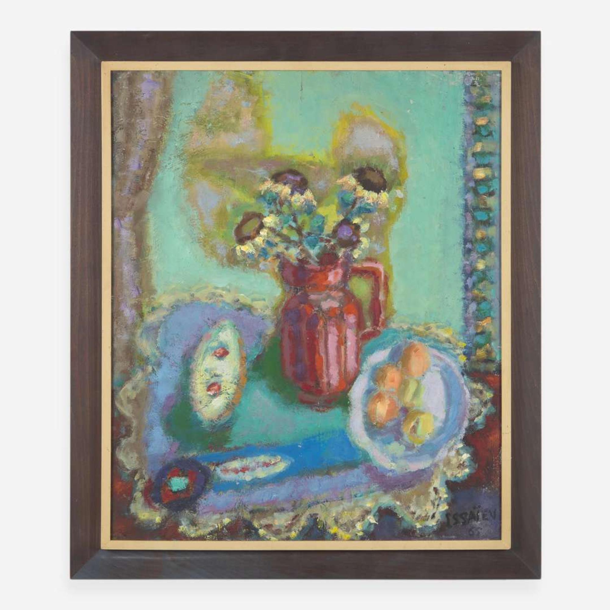 Nikolai Alexandrovich Isaev (Ukrainian, 1891-1977) Still Life with Flowers and Fruit
