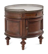 A Directoire Style Mahogany Low Side Cabinet