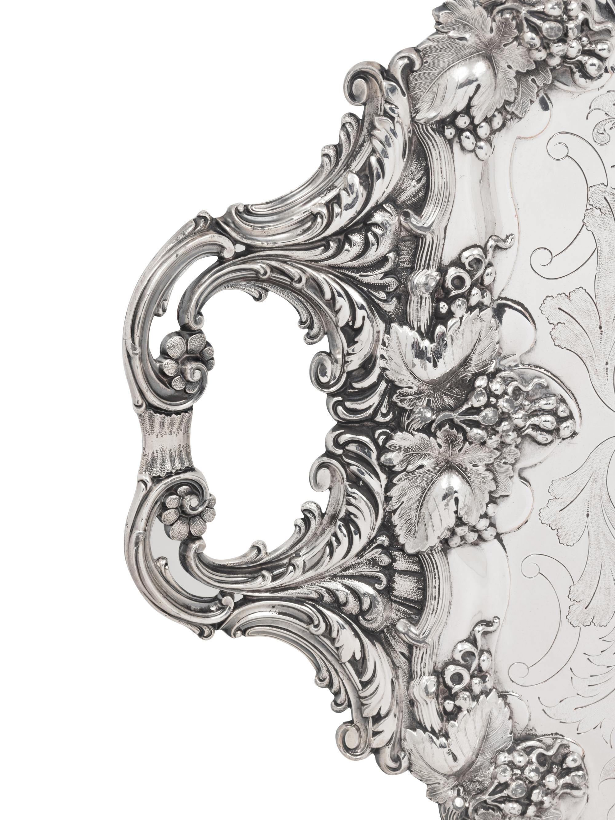 A Large Silver-Plate Serving Tray
